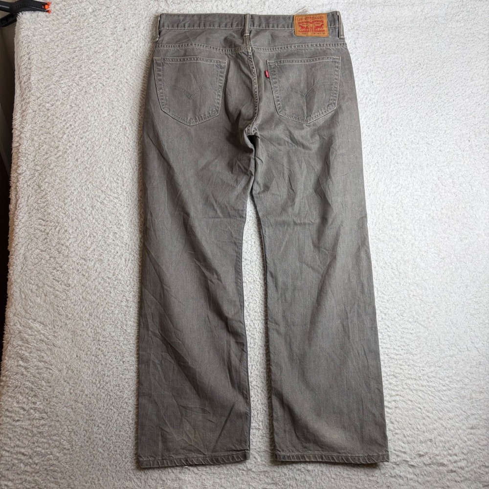 Levis 569 Loose Straight Gray Denim Jeans Mens 34x32 (29) 100% Cotton Baggy